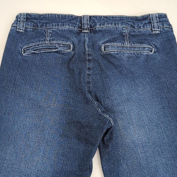 Lilly Pulitzer Vintage Palm Beach Fit Flare Jeans Women's 8 Dark Wash Stretch - Picture 3 of 7